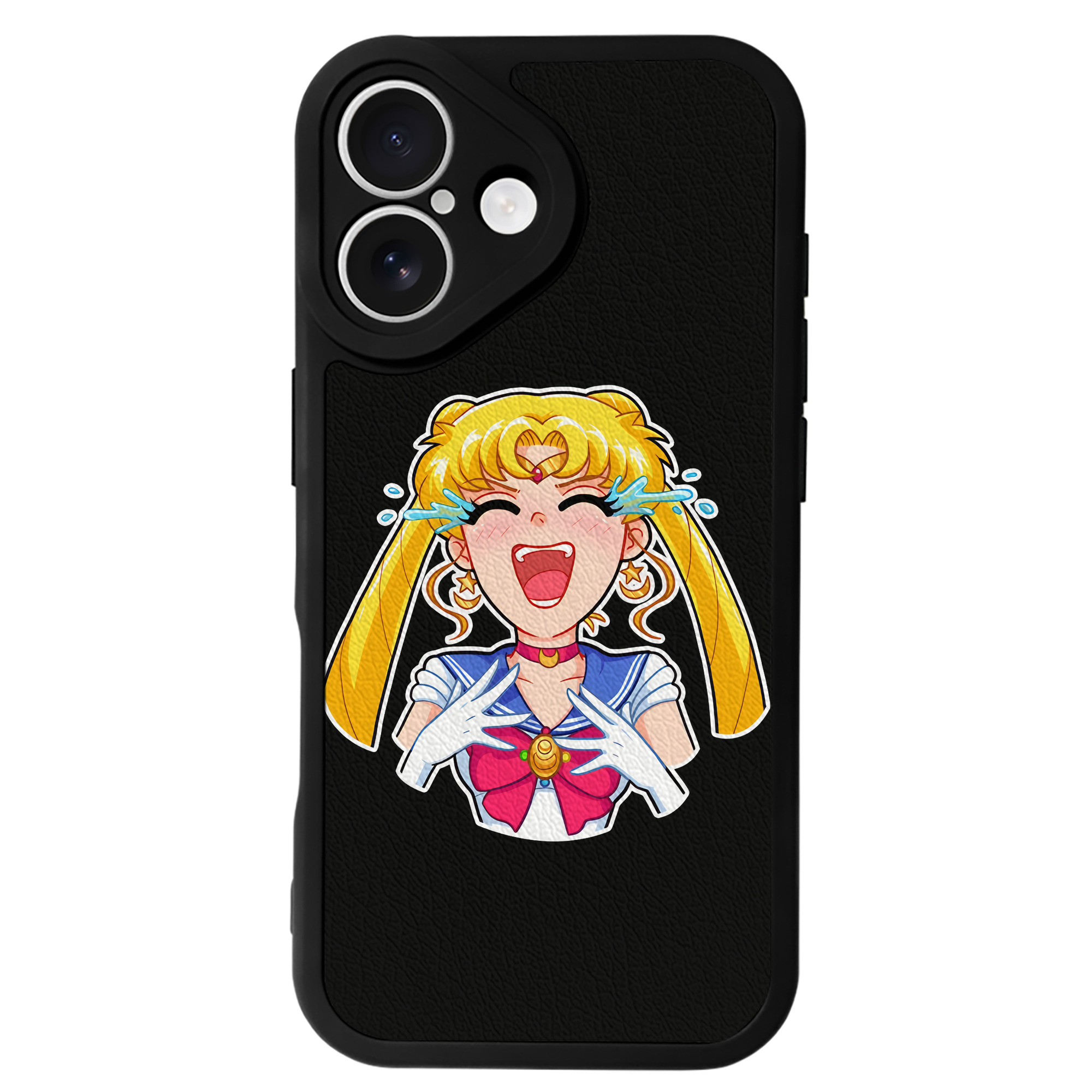（画像用） 美少女戦士セーラームーン 月野 うさぎ つきの うさぎ Sailor Moon Tsukino Usagi 【iPhone 16シリーズ対応】シリコンスマホケース（レザー調） 材質：シリコン